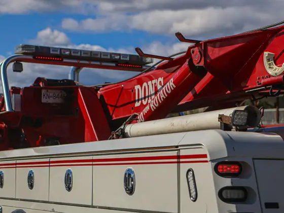 Close-up of a Don's rotator's body and red boom